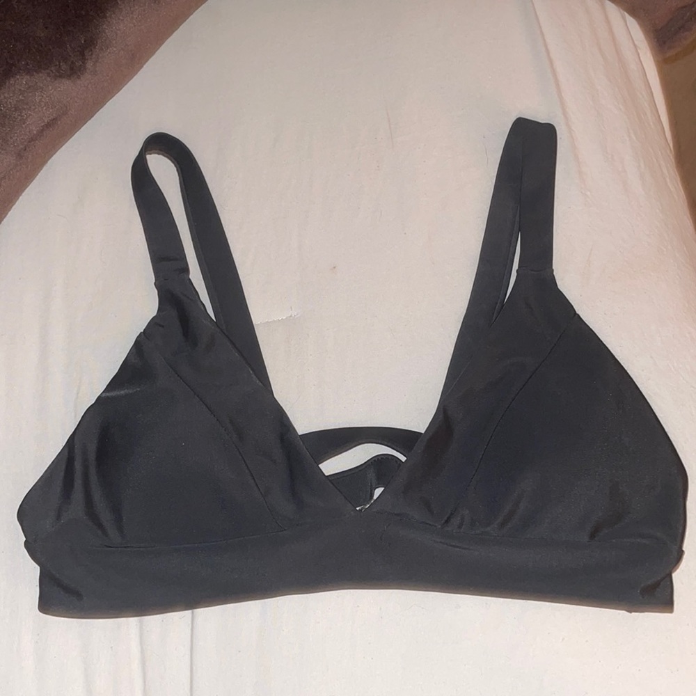 black bikini top